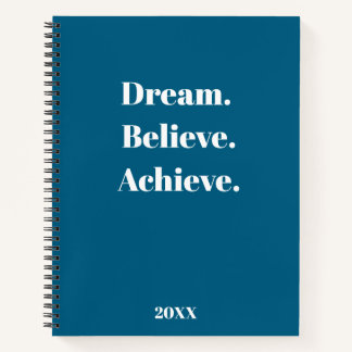 Inspirerend Quote Journal & Planner Ontwerp Notitieboek