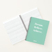 Inspirerend Quote Journal & Planner Ontwerp Notitieboek (Binnen)