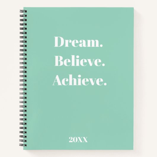 Inspirerend Quote Journal & Planner Ontwerp Notitieboek (Voorkant)