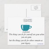 Inspirerend quote Kaart | 7 kopjes thee (#2) (Voorkant / Achterkant)