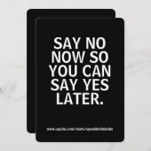 Inspirerend Quote Kaart voor Vrouwen, Wealth Quote (Voorkant / Achterkant)