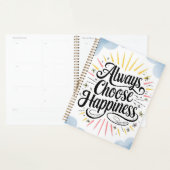 Inspirerend quote kiest altijd voor happy positive planner (Display)