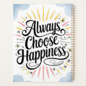 Inspirerend quote kiest altijd voor happy positive planner (Achterkant)