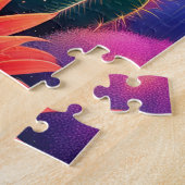 inspirerend quote, kleurrijk cactus landschap legpuzzel (Zijkant)