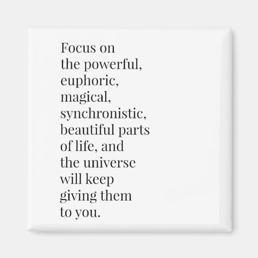Inspirerend Quote Koelkastmagneet 2x2 Vierkant Magneet (Voorkant)