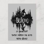 Inspirerend Quote Legend Sasquatch, Big Foot Briefkaart (Voorkant)