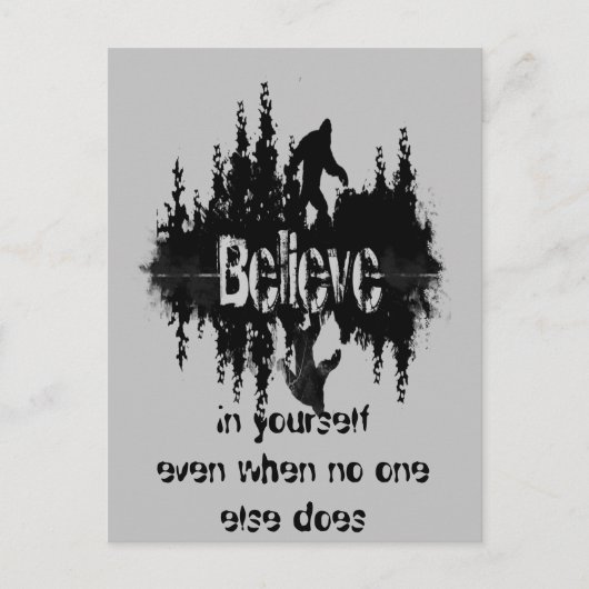 Inspirerend Quote Legend Sasquatch, Big Foot Briefkaart (Voorkant)