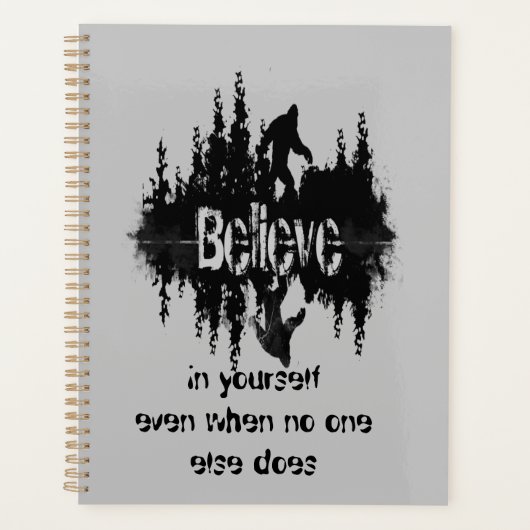 Inspirerend Quote Legend Sasquatch, Big Foot Planner (Voorkant)