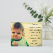 Inspirerend quote, liefde briefkaart (Staand voorkant)