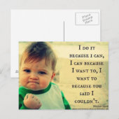 Inspirerend quote, liefde briefkaart (Voorkant / Achterkant)