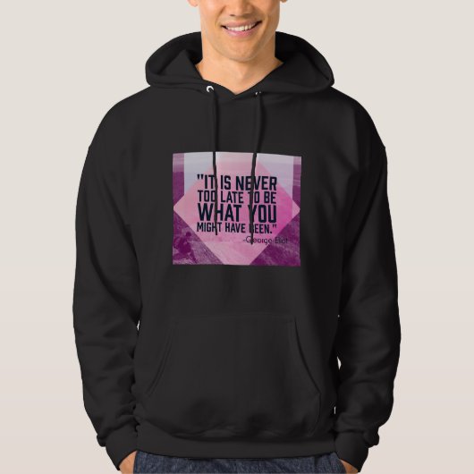 Inspirerend quote Mannen Hoodie (Voorkant)