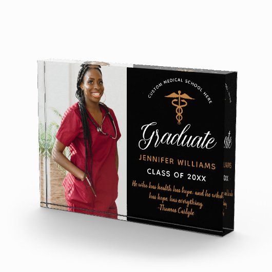 Inspirerend Quote Medische School Afstuderen Chic Fotoblokken (Rechts)