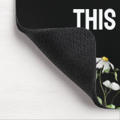 Inspirerend quote met wilde bloemen muismat (Hoek)