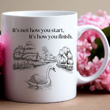 inspirerend quote met zwaan