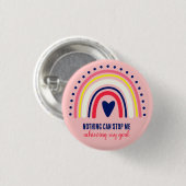 INSPIREREND QUOTE MODERN BOHO REGENBOOG RONDE BUTTON 3,2 CM (Voorkant /achterkant)