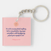 INSPIREREND QUOTE MODERN  BOHO REGENBOOG SLEUTELHANGER (Achterkant)