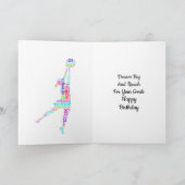 Inspirerend Quote Netball Verjaardag Kaart (Binnen)