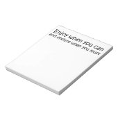 Inspirerend quote notitieblok unieke cadeaucadeaus (Linkerzijde)