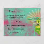 Inspirerend quote op een Abstract schilderij Briefkaart (Voorkant)