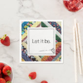 Inspirerend quote op een handgemaakte Quilt Servet (Insitu)