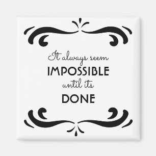 Inspirerend Quote op het leven zwart en wit Magneet