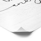 Inspirerend quote op witgewassen hout foto afdruk (Hoek)