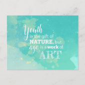 Inspirerend quote over Vergrijzing, Quotation Briefkaart (Voorkant)