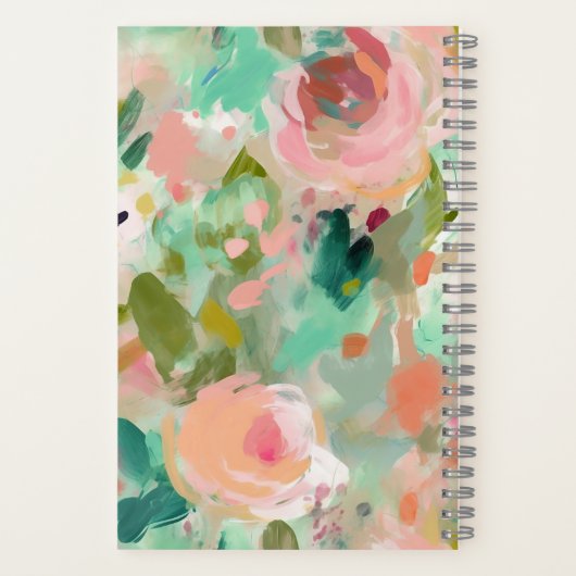 Inspirerend Quote Roze Bloemen Gebed Journaal Notitieboek (Achterkant)