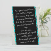 Inspirerend quote Santa Fe afstuderen kaarten (Staand voorkant)