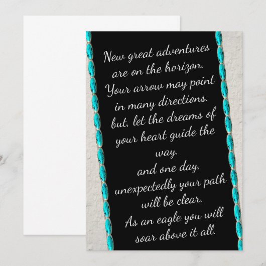 Inspirerend quote Santa Fe afstuderen kaarten (Voorkant / Achterkant)