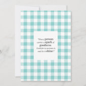 Inspirerend quote Script Pattern 5x7 Flat Kaart (Voorkant)