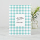 Inspirerend quote Script Pattern 5x7 Flat Kaart (Staand voorkant)