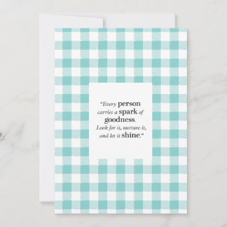 Inspirerend quote Script Pattern 5x7 Flat Kaart