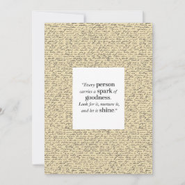 Inspirerend quote Script Pattern 5x7 Flat Kaart