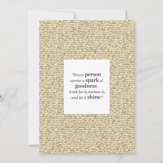 Inspirerend quote Script Pattern 5x7 Flat Kaart (Voorkant)
