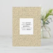 Inspirerend quote Script Pattern 5x7 Flat Kaart (Staand voorkant)