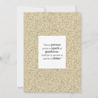 Inspirerend quote Script Pattern 5x7 Flat Kaart