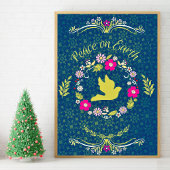Inspirerend Quote Script Peace on Earth Poster