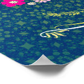 Inspirerend Quote Script Peace on Earth Poster (Hoek)