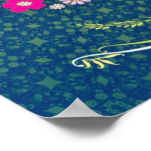 Inspirerend Quote Script Peace on Earth Poster (Hoek)