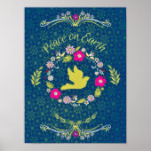 Inspirerend Quote Script Peace on Earth Poster (Voorkant)
