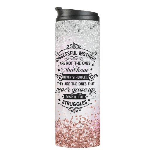 Inspirerend quote ter ere van het moederschap thermosbeker (Geroteerd rechts)
