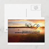 Inspirerend quote van de oude Romeinse dichter - H Briefkaart (Voorkant / Achterkant)