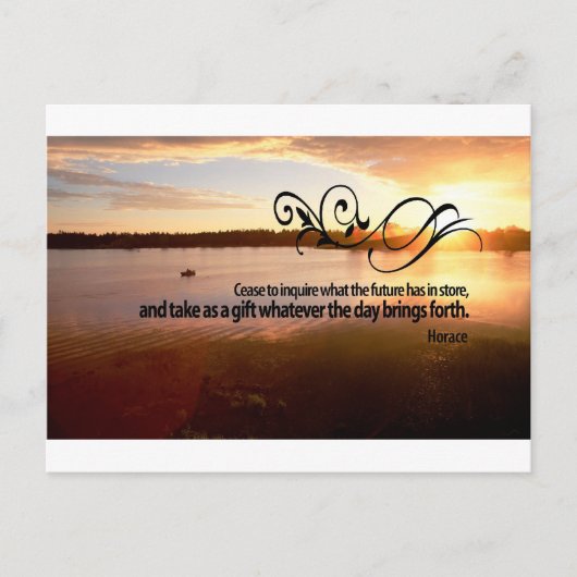 Inspirerend quote van de oude Romeinse dichter - H Briefkaart (Voorkant)