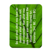 Inspirerend Quote van Epicurus Magnet Magneet (Verticaal)
