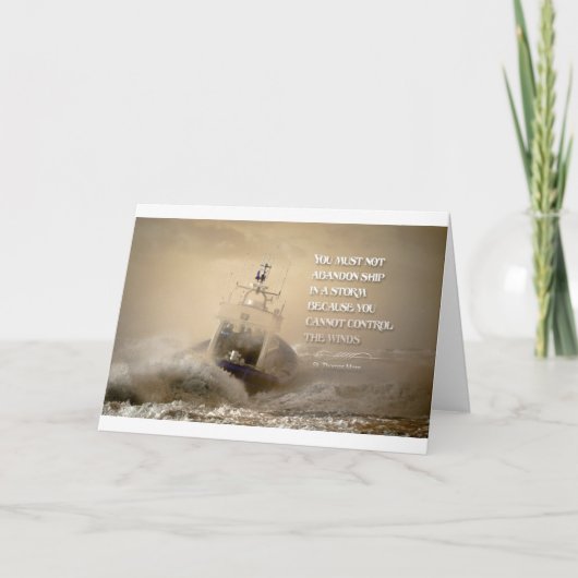 Inspirerend Quote van St. Thomas Meer Kaart (Voorkant)