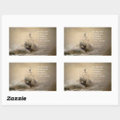 Inspirerend Quote van St. Thomas Meer Rechthoekige Sticker (Vel)