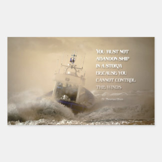 Inspirerend Quote van St. Thomas Meer Rechthoekige Sticker