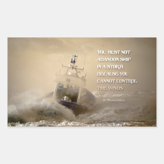 Inspirerend Quote van St. Thomas Meer Rechthoekige Sticker (Voorkant)