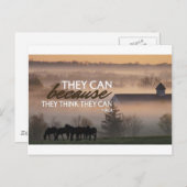 Inspirerend quote van Virgil Briefkaart (Voorkant / Achterkant)